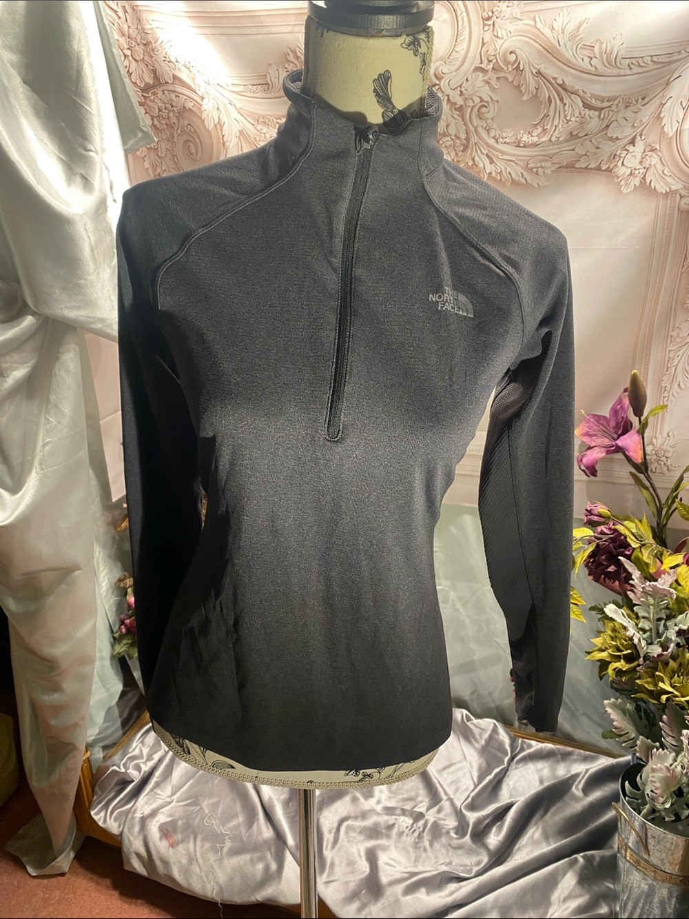 The North Face Women's charcoal Half-Zip Performance Pullover